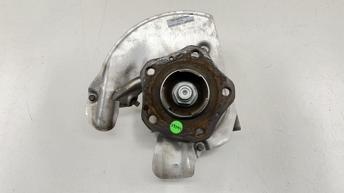 05-12 PORSCHE 911 997 DRIVER LEFT FRONT SPINDLE KNUCKLE HUB BEARING OEM