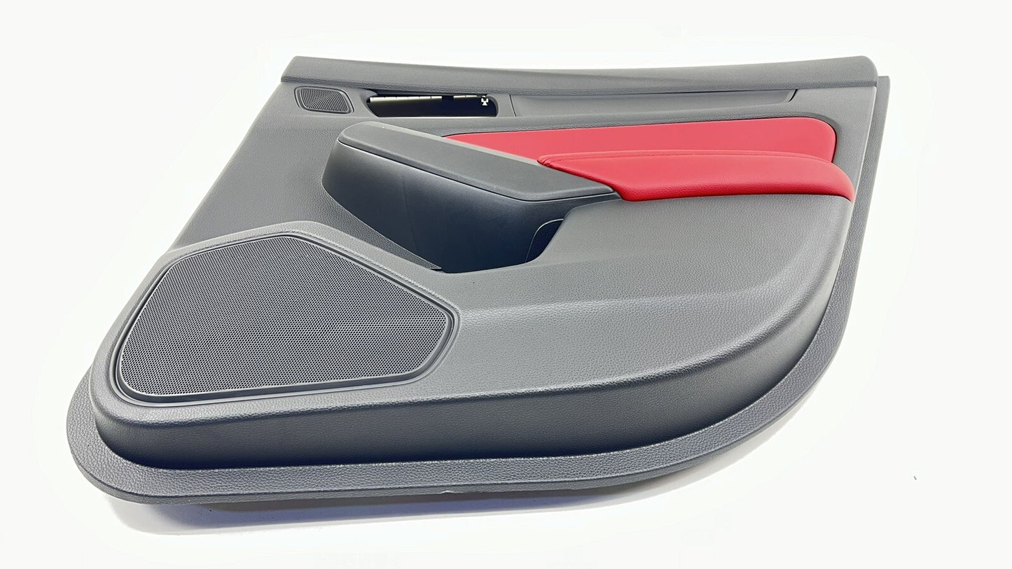2024 ACURA INTEGRA TYPE S RIGHT REAR DOOR PANEL COVER TRIM BLACK AND RED OEM