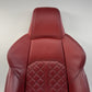 18-24 Audi S4 S5 Driver Left Front Sport Seat Upper Cushion Magma Red OEM