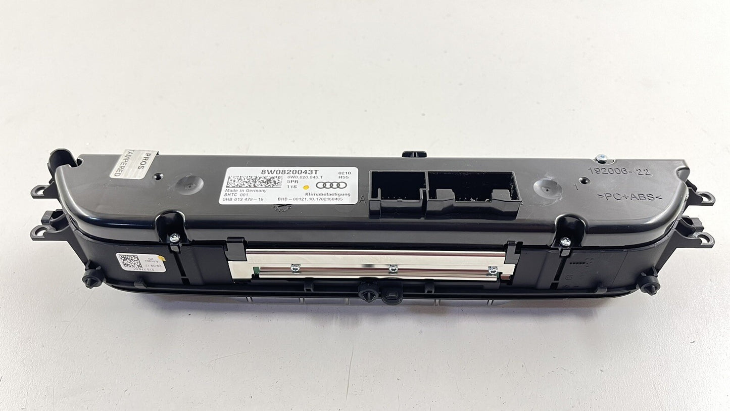 18-25 Audi A4 A5 S4 S5 HVAC AC Climate Control Switch Panel 8W0820043T OEM