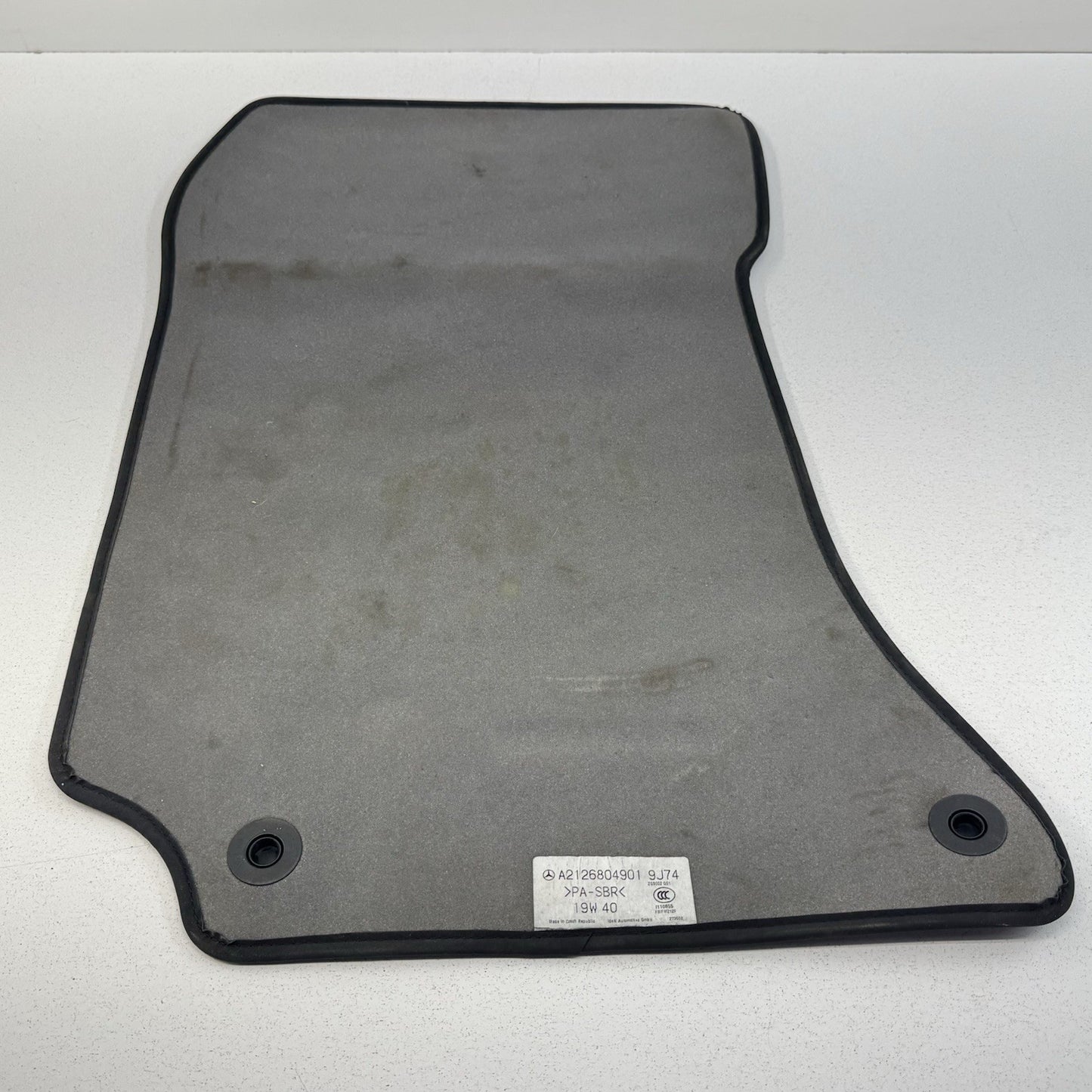 12-18 Mercedes W218 CLS550 Floor Mat Set Front & Rear Black Factory OEM