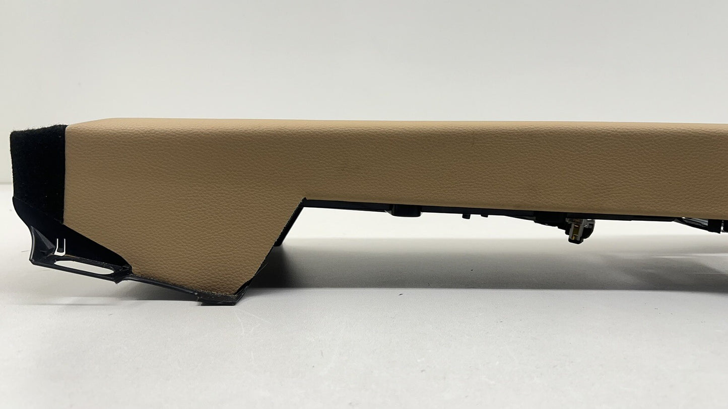 10-16 PORSCHE PANAMERA REAR CENTER CONSOLE TRIM COVER PANEL LUXOR BEIGE OEM