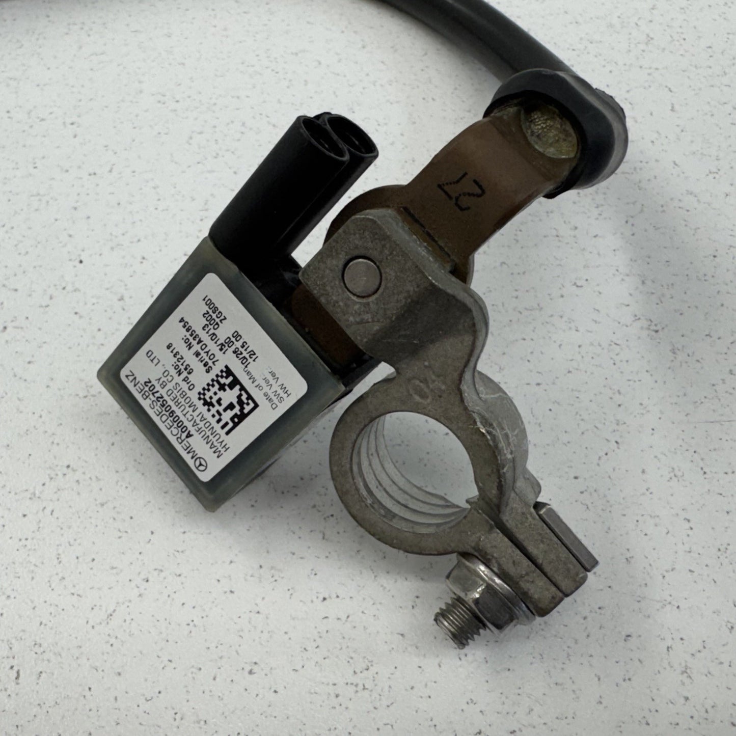 08-20 Mercedes C CLS E SL SLC SLK Negative Battery Ground Cable Terminal OEM