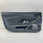 17-23 Audi R8 Interior Door Panel Cover Trim Pair Black W/ Blue Stitching OEM