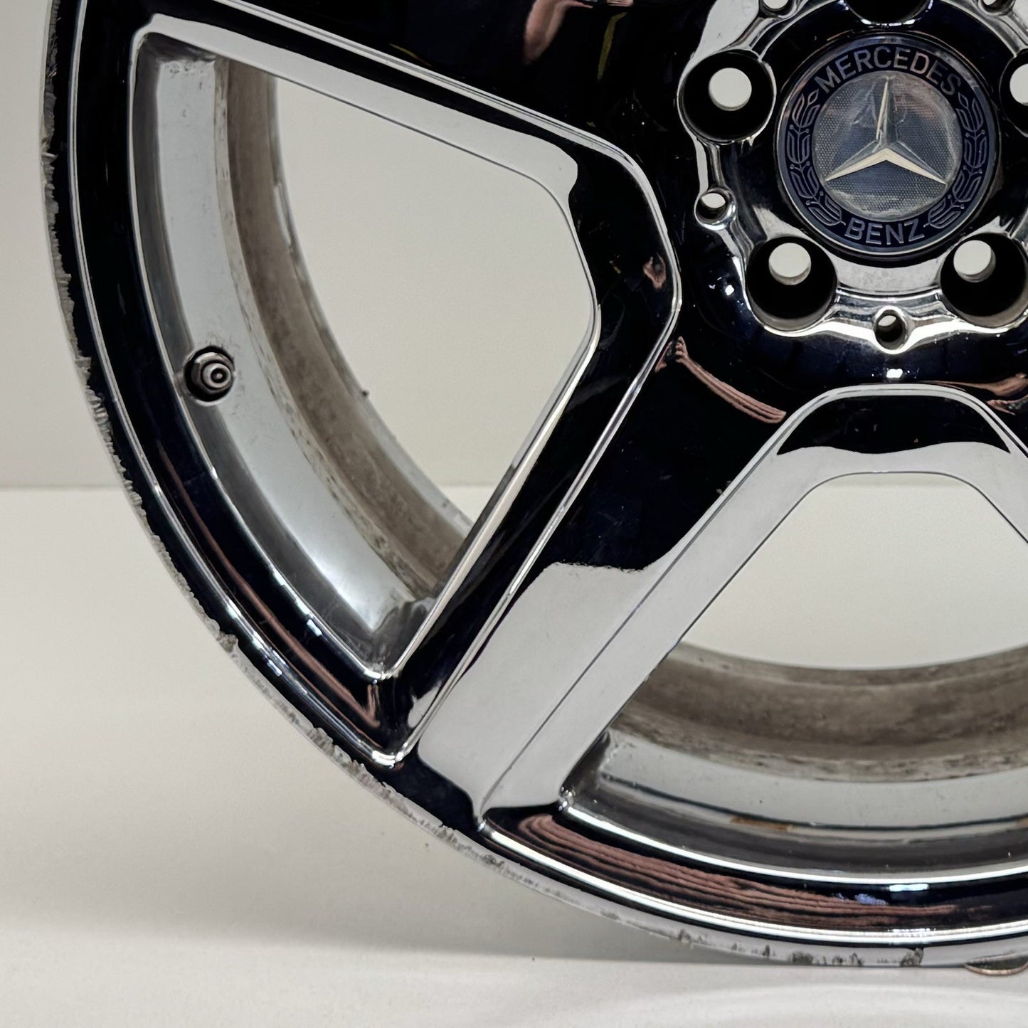 07-13 Mercedes W216 W221 CL S Class AMG Rear Wheel Rim 20x9.5 Chrome Factory OEM