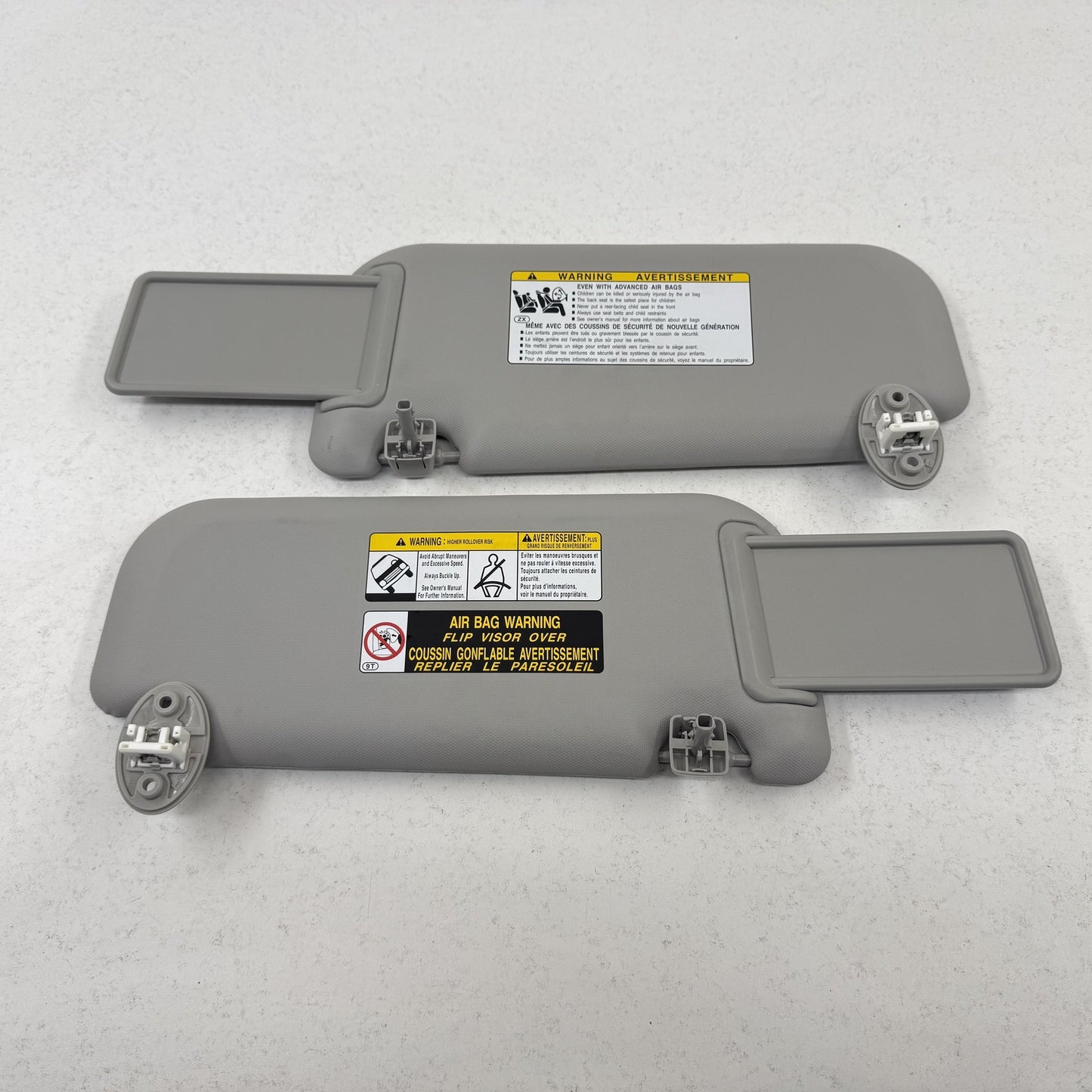 2019-2025 Toyota RAV4 Sunvisor Sun Visor Shade Pair Left & Right Gray OEM