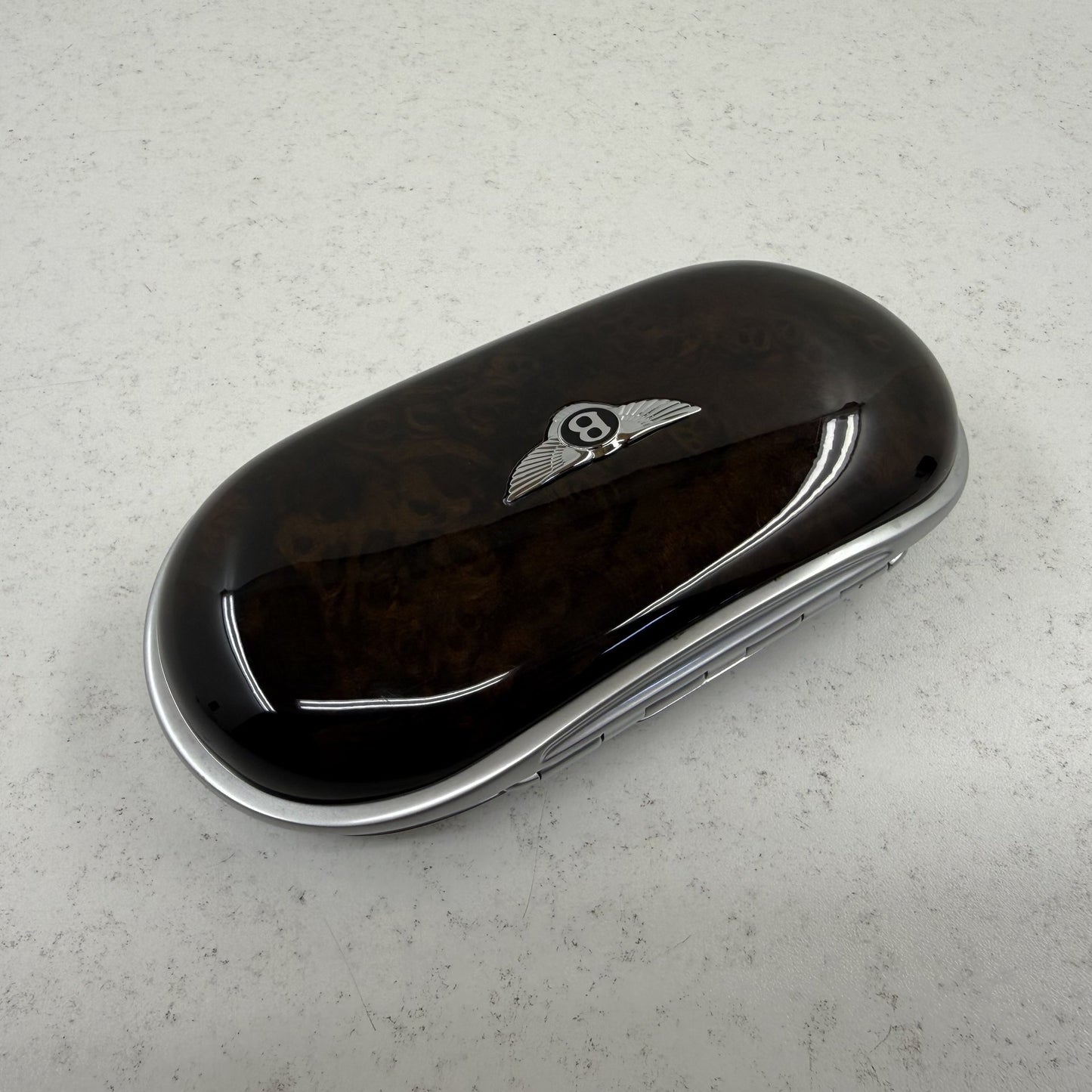 2014-2018 Bentley Flying Spur Sunglasses Case Dark Stained Burr Walnut OEM