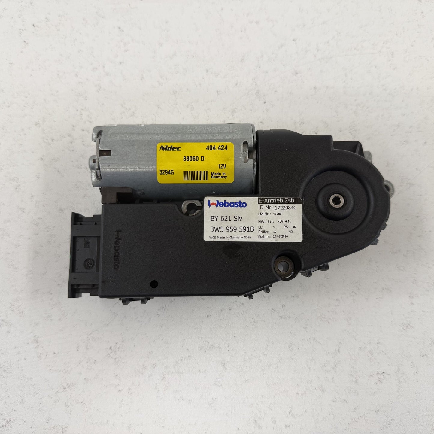 2014-2018 Bentley Flying Spur Sunroof Sun Roof Glass Motor 3W5959591B OEM