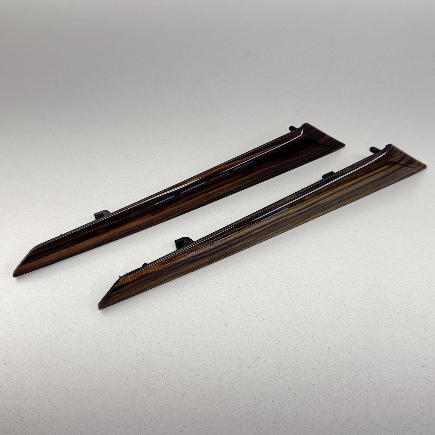 14-24 Maserati Ghibli Left Right Front Rear Door Panel Trim Set Wood Grain OEM