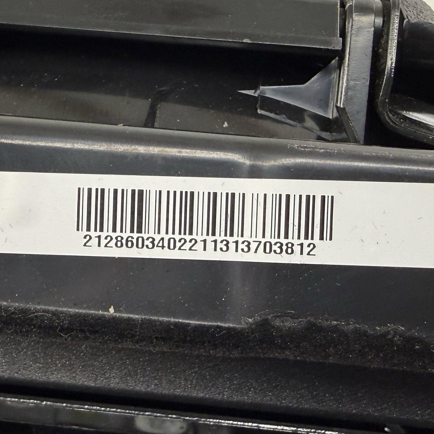 10-16 Mercedes W212 E350 Driver Left Front Lower Seat Cushion Black OEM