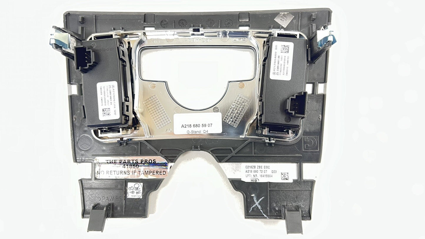 12-14 MERCEDES BENZ CLS550 CENTER CONSOLE SUSPENSION SWITCH PANEL TRIM WOOD OEM