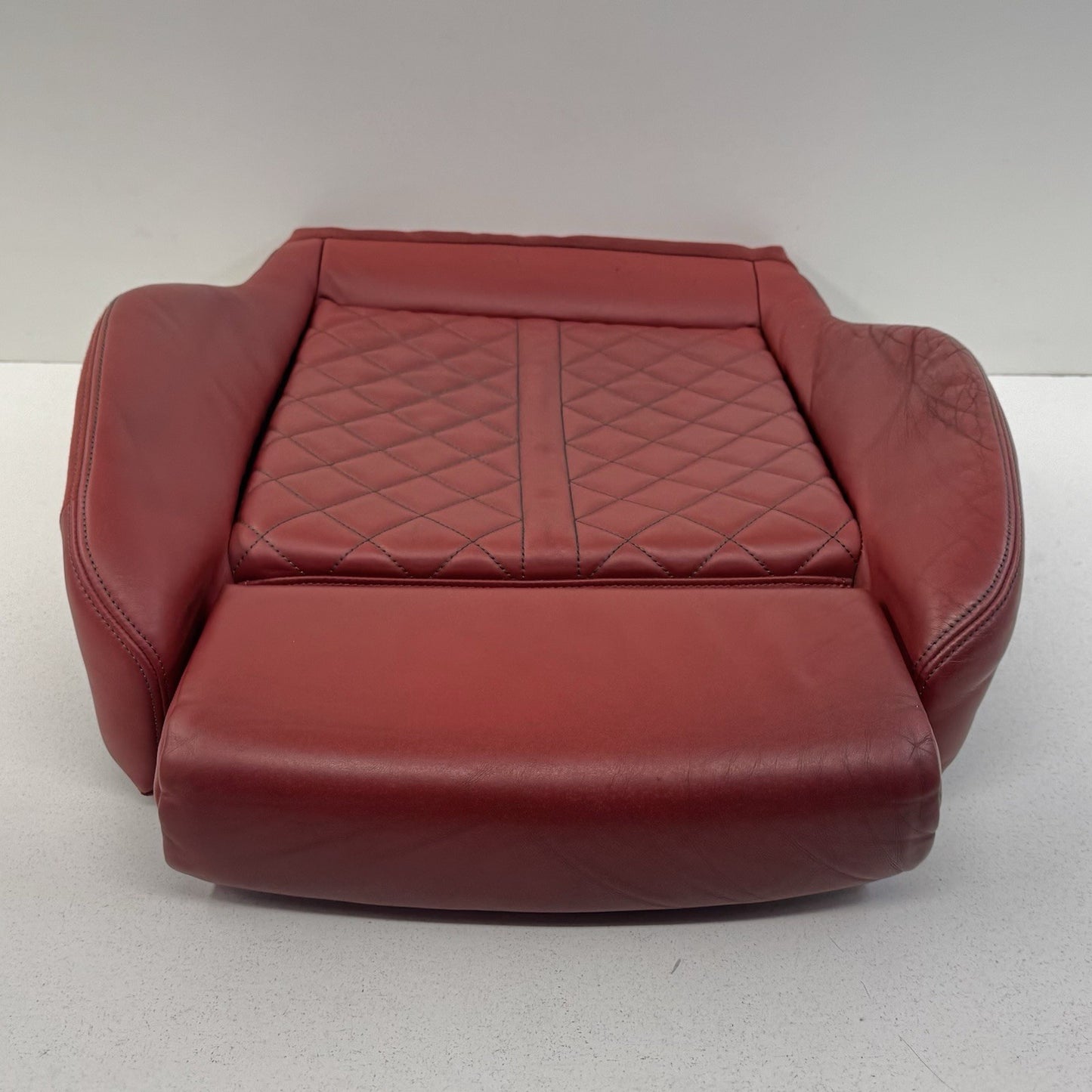 18-24 Audi S4 S5 Driver Left Front Sport Seat Lower Cushion Magma Red OEM