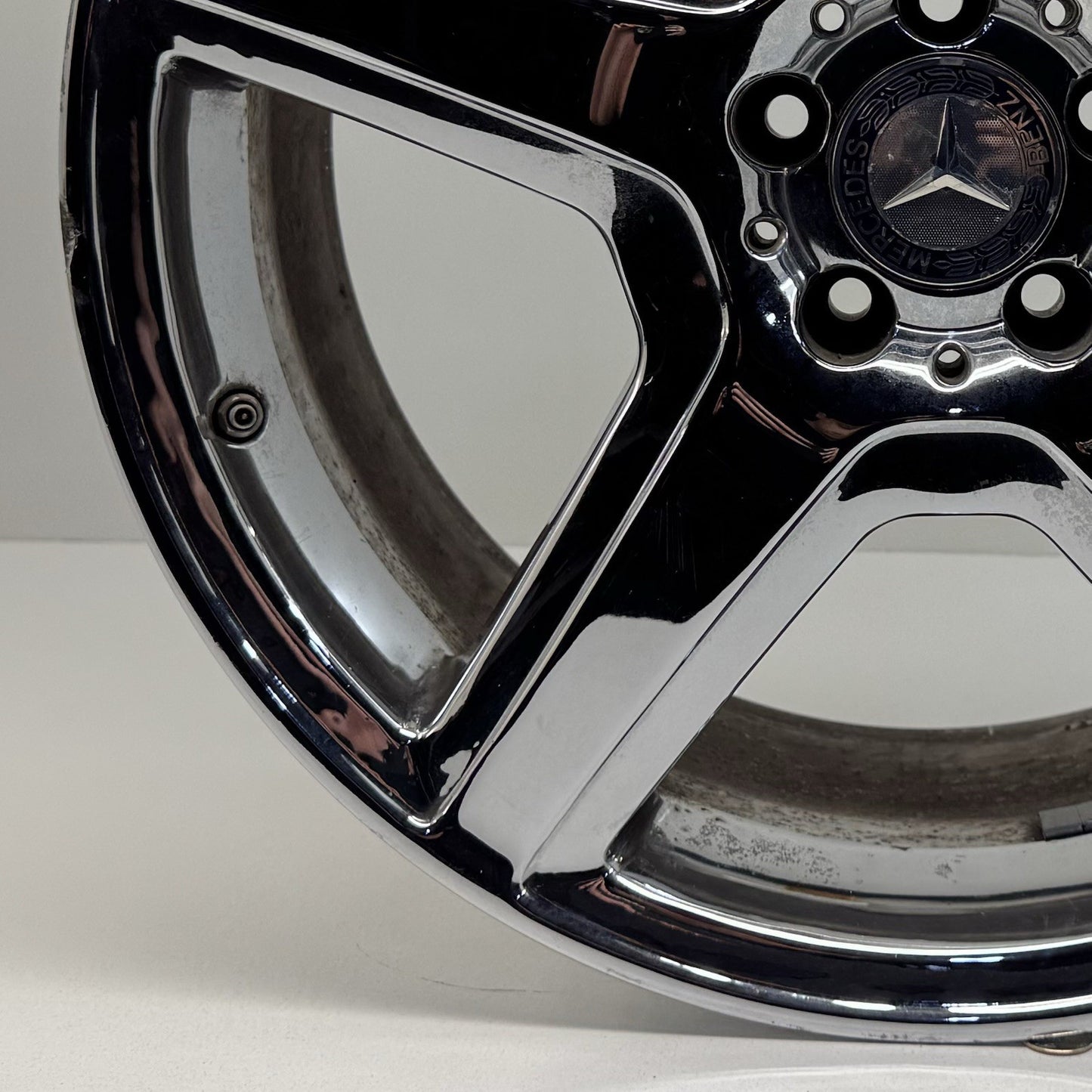 07-13 Mercedes W216 W221 CL S Class AMG Rear Wheel Rim 20x9.5 Chrome Factory OEM