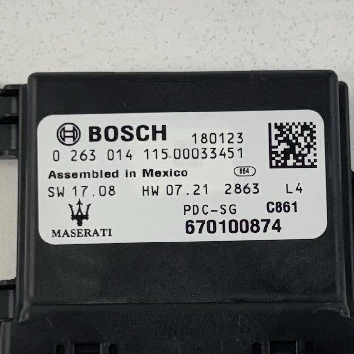 17-24 Maserati Ghibli Parking Park Assist Aid Control Module 670100874 OEM