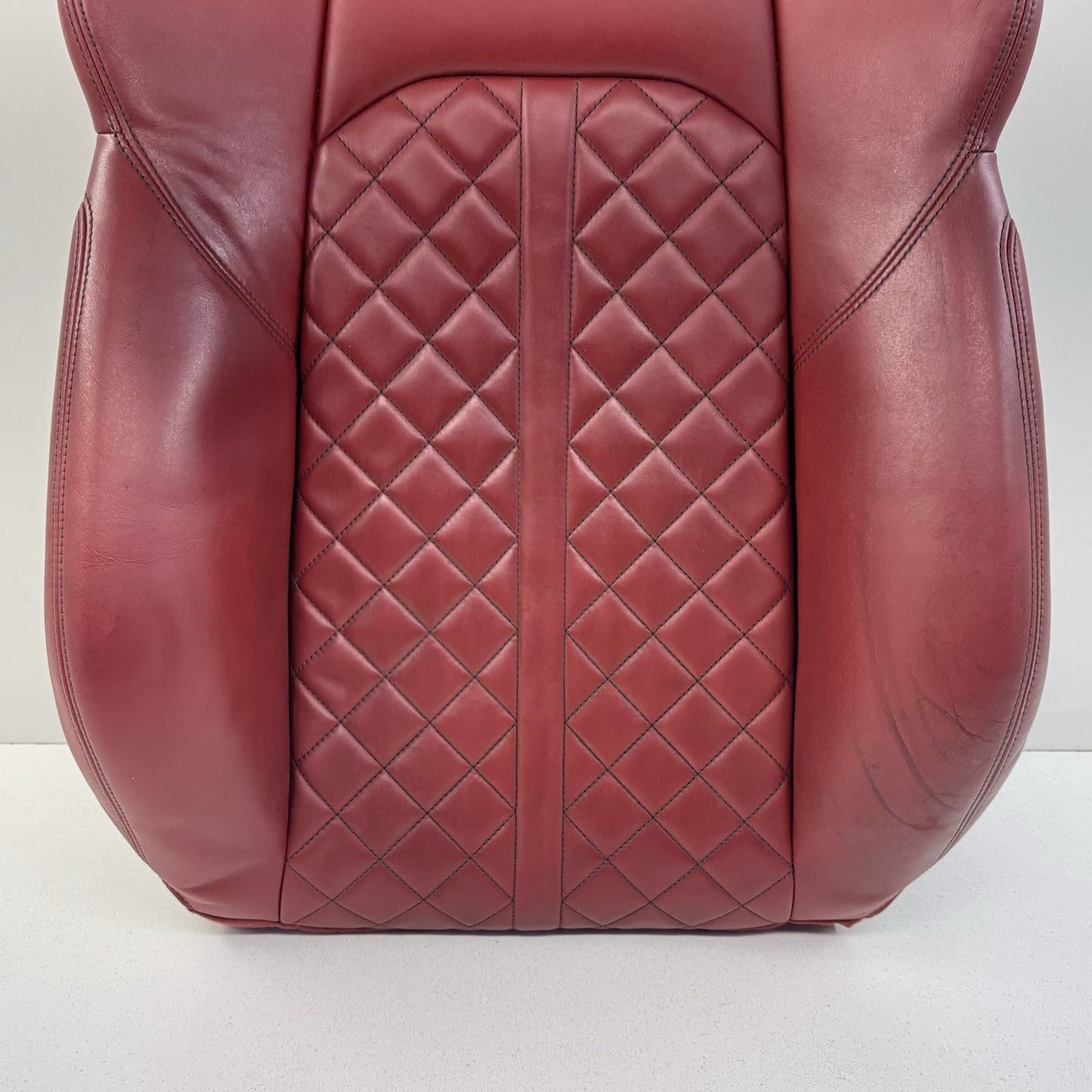 18-24 Audi S4 S5 Driver Left Front Sport Seat Upper Cushion Magma Red OEM