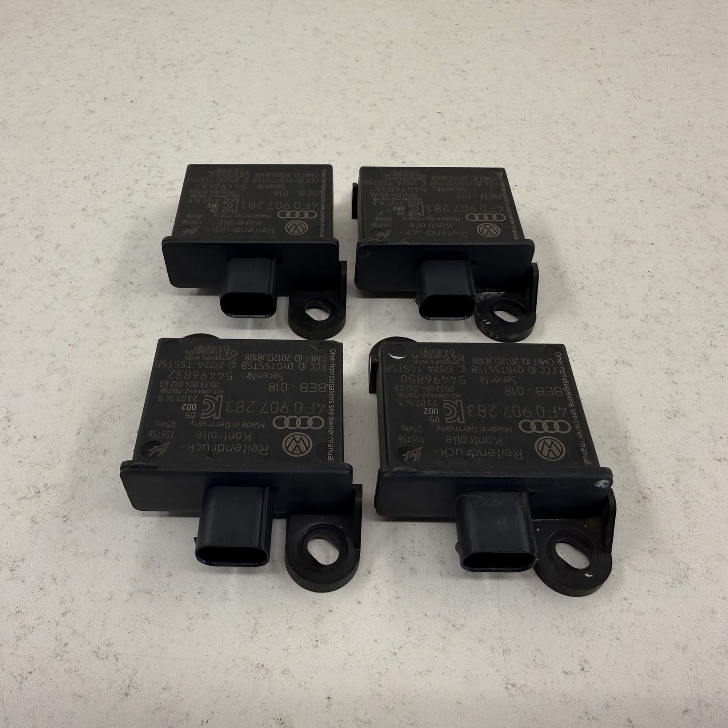 14-18 Bentley Flying Spur TPMS Tire Pressure Monitor Module Set 4F0907283 OEM