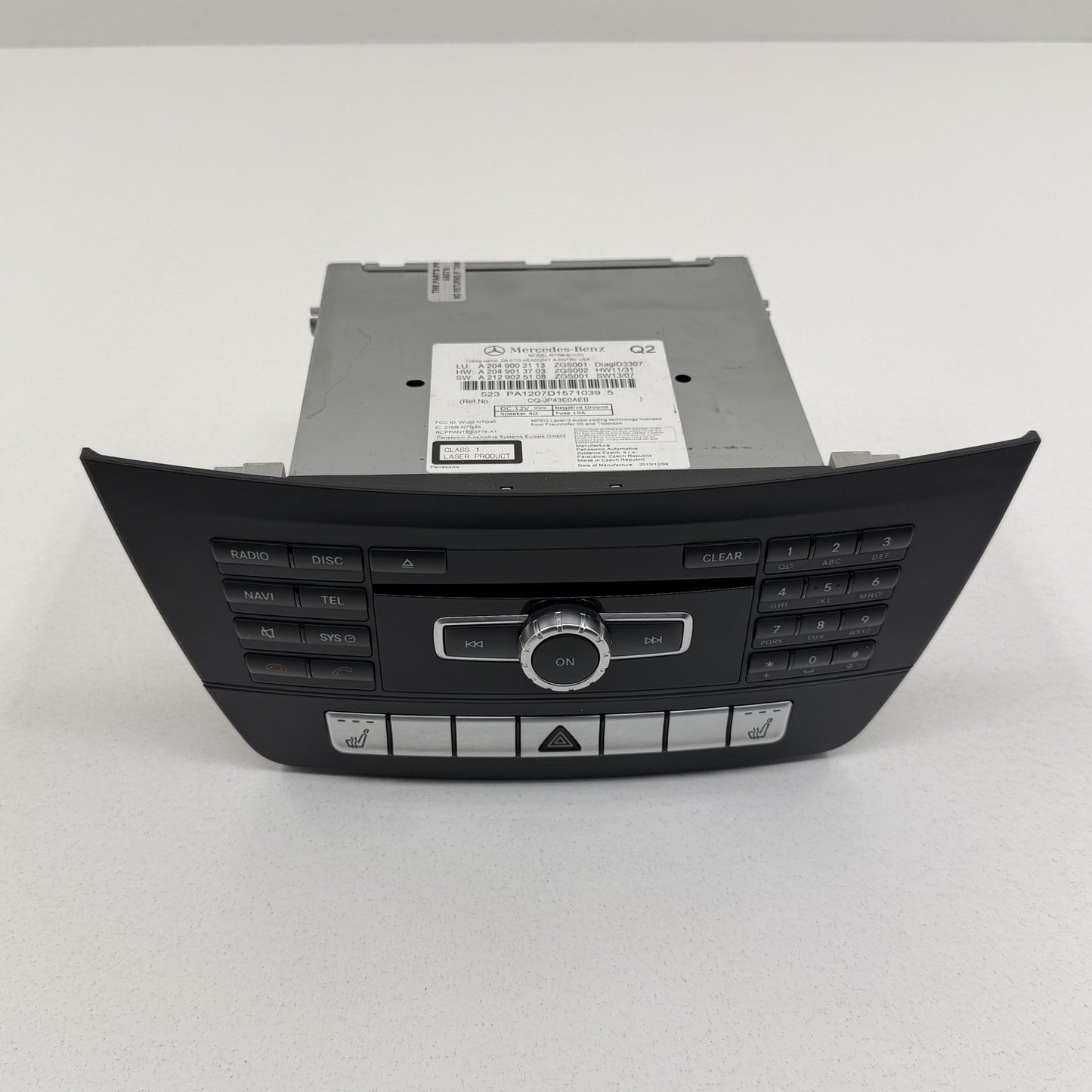 2012-2014 Mercedes C250 W204 Navigation Radio Audio CD Command Head Unit OEM