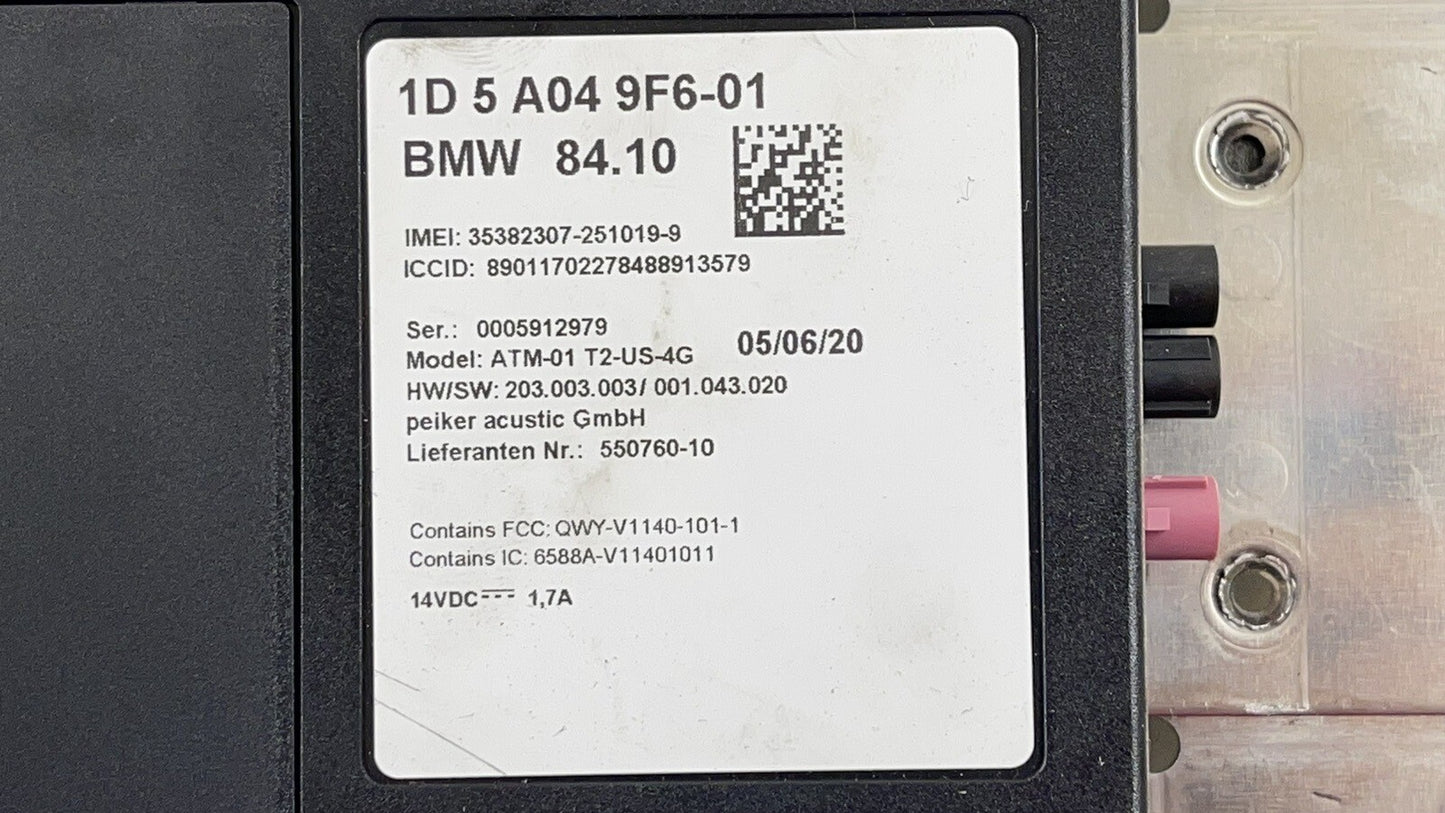 20-23 TOYOTA SUPRA BLUETOOTH COMMUNICATION TELEMATIC CONTROL MODULE 5A049F6 OEM