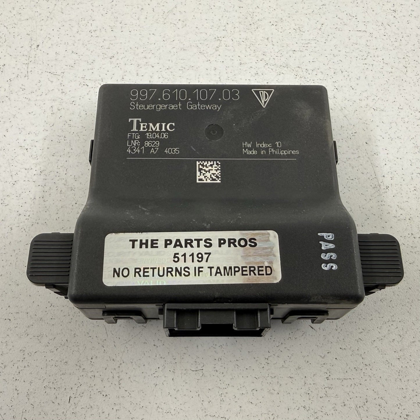 05-12 Porsche 911 997 Boxster Cayman 987 Gateway Control Module 99761010703 OEM
