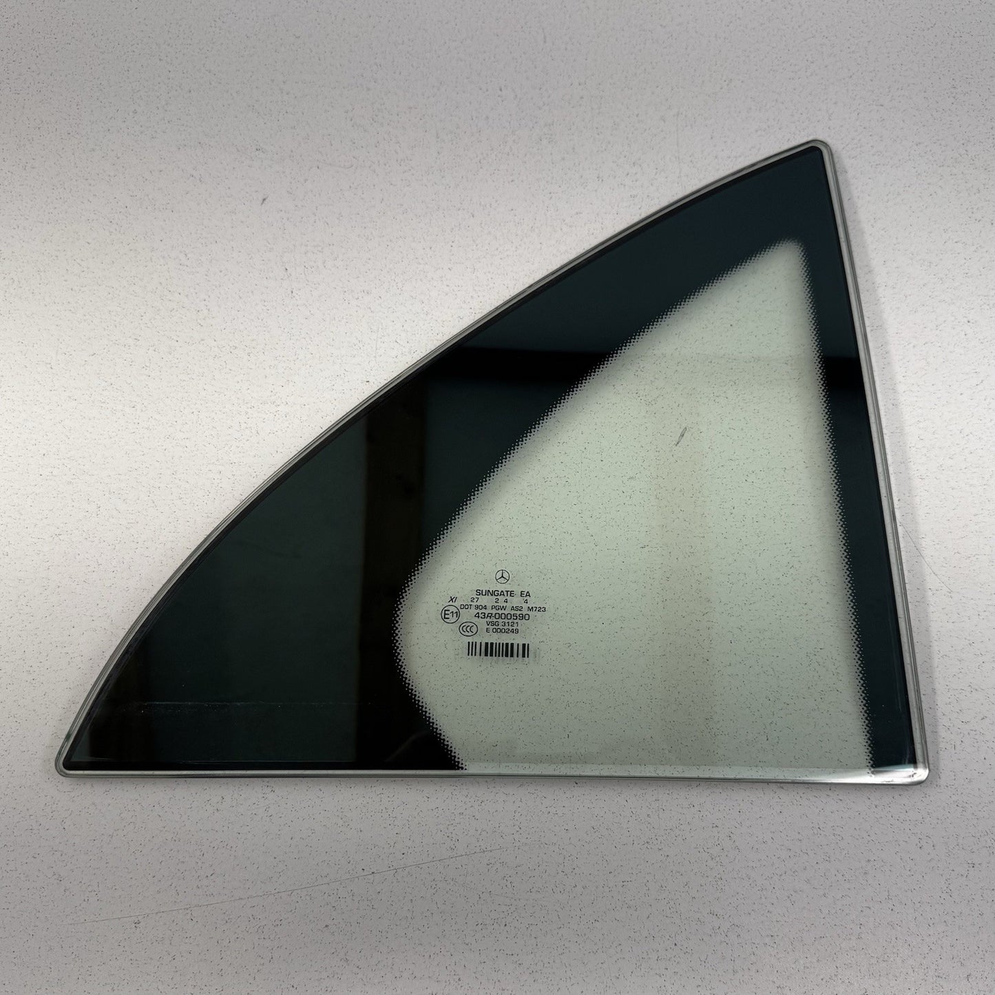 14-20 Mercedes W222 S550 Passenger Right Rear Door Quarter Vent Window Glass OEM