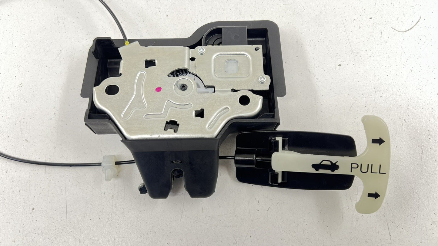 14-20 INFINITI Q50 REAR TRUNK LATCH LOCK ACTUATOR PULL RELEASE LEVER OEM