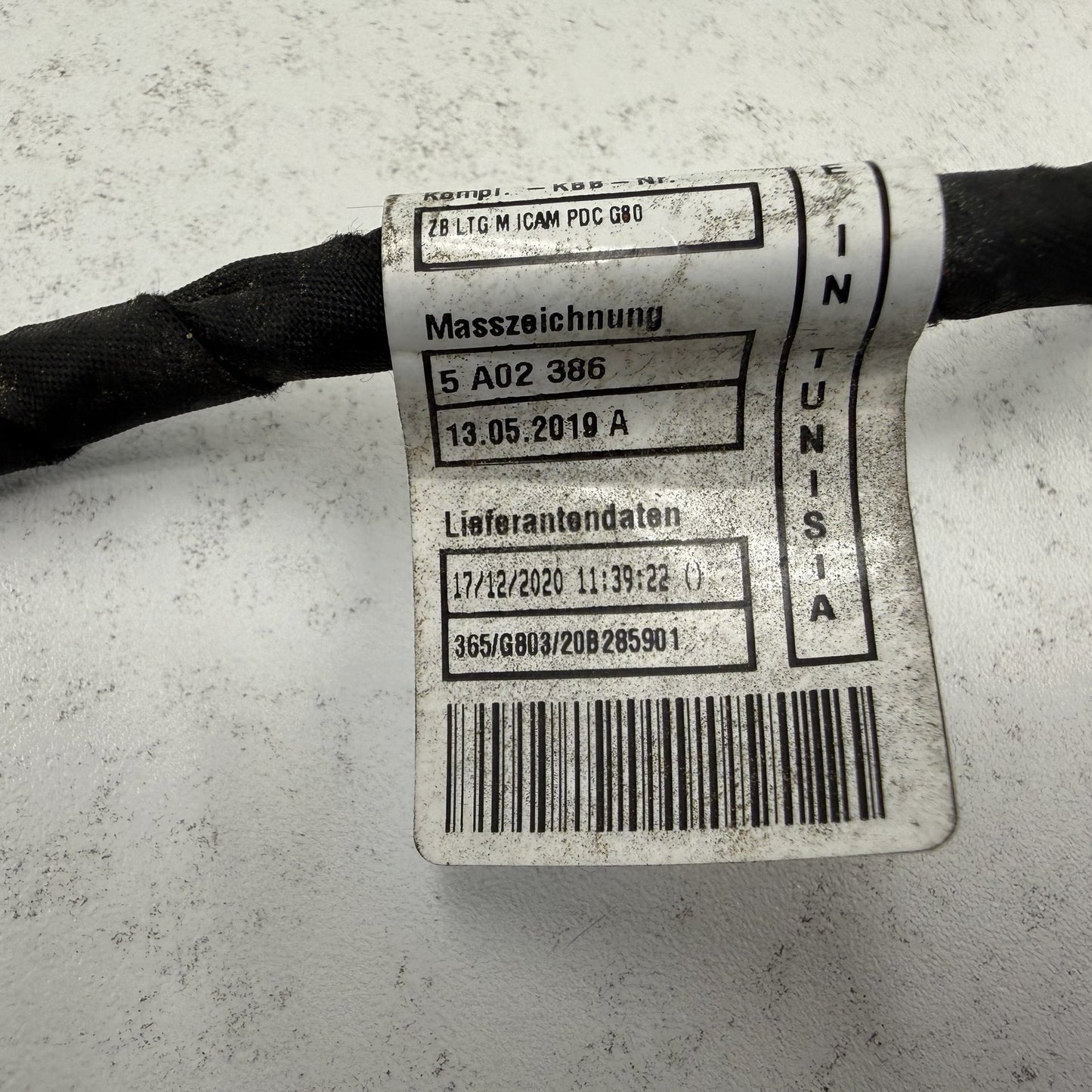 21-24 BMW M3 M4 G80 G82 G83 Front Bumper Harness W/ Parking Sensors & Camera OEM