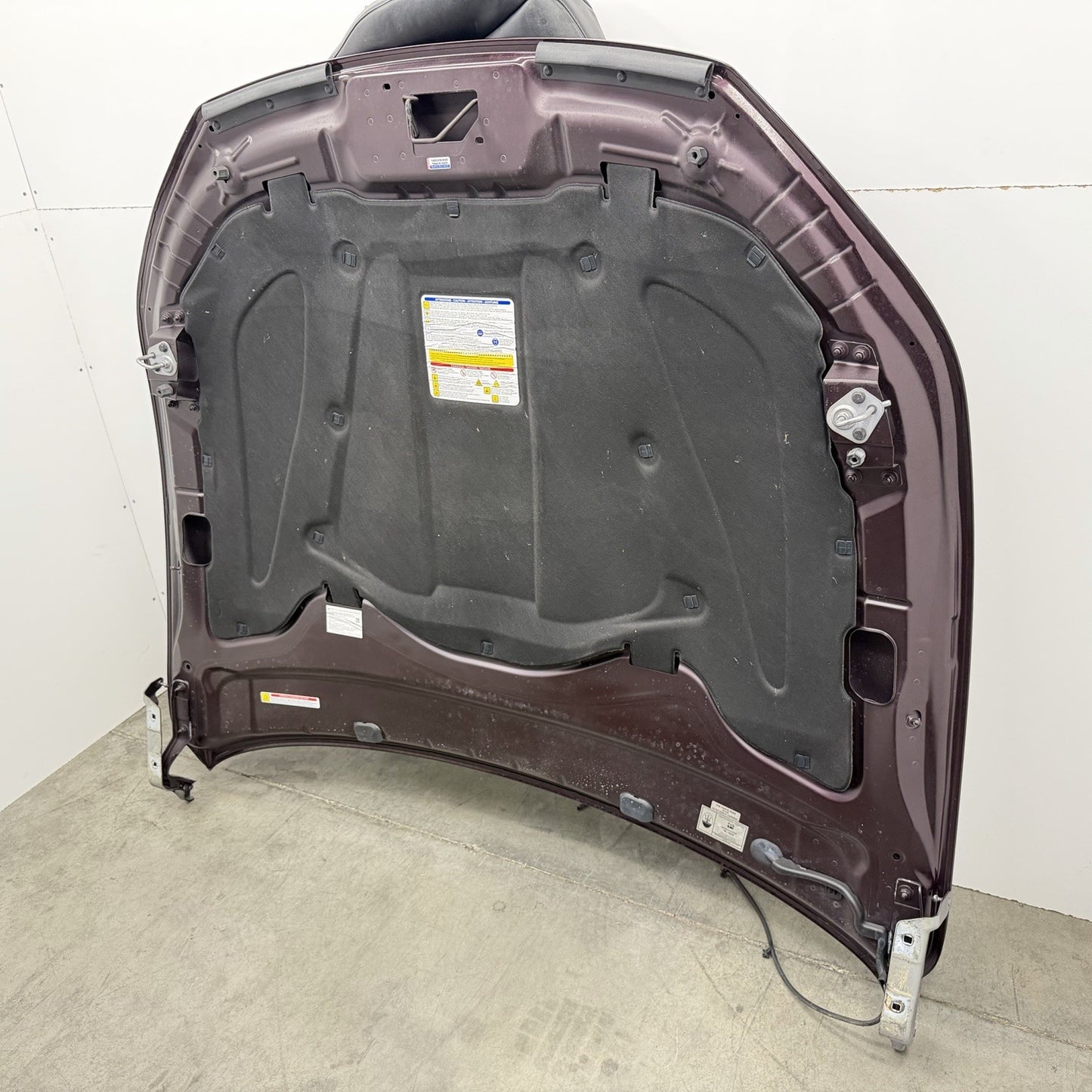 14-24 Maserati Ghibli Hood Bonnet Panel Complete W/ Hinges Rosso Folgore OEM
