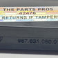 05-12 PORSCHE BOXSTER 987 REAR 3RD THIRD BRAKE LIGHT LAMP STOP WARNING OEM