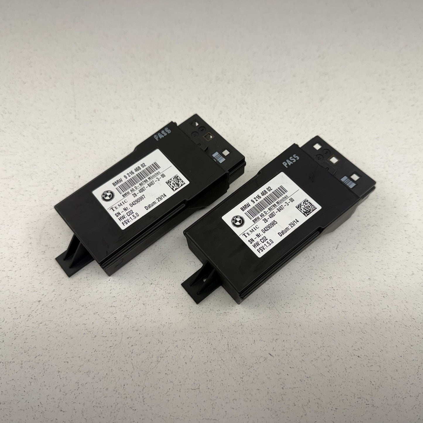12-18 BMW F30 F80 M3 Front Heated Seat Control Module Pair 9216468 OEM