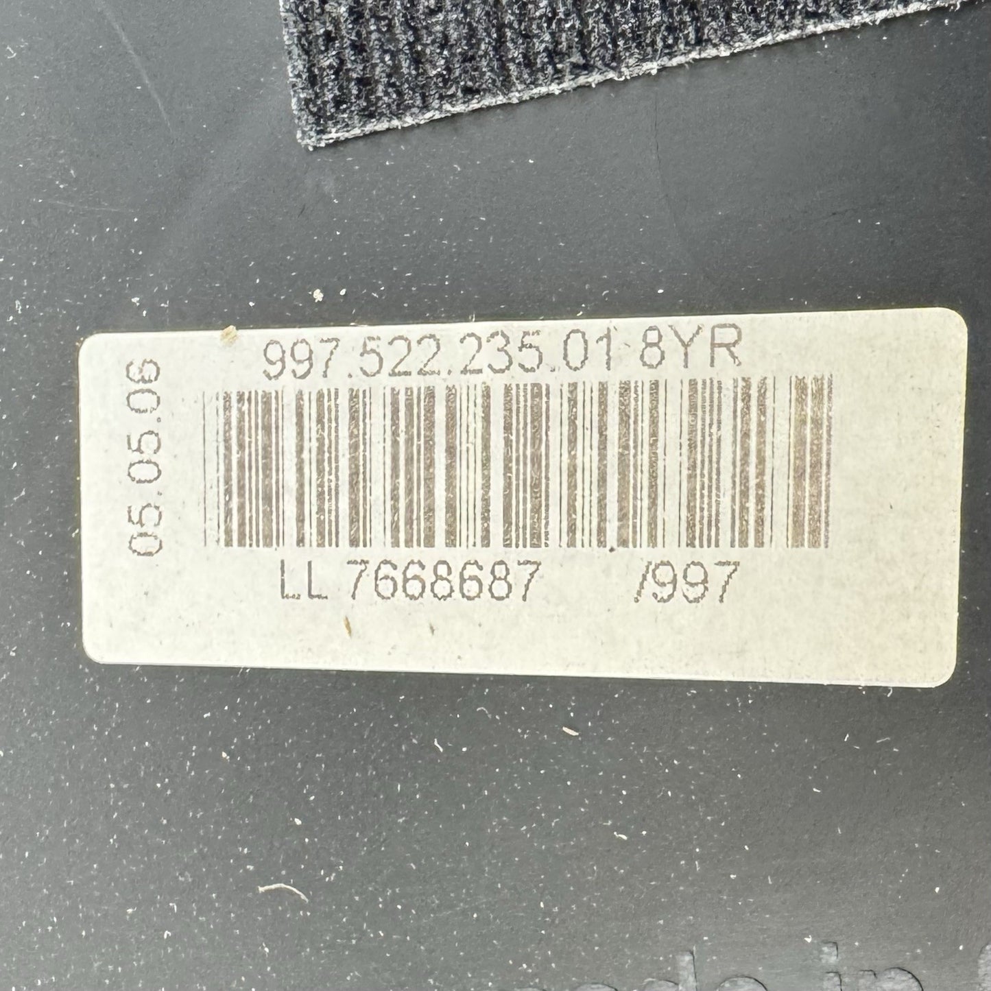 05-12 Porsche 911 997 Cabriolet Rear Seat Cushion Middle Pair Left & Right OEM