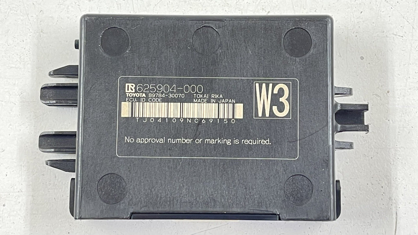 16-20 LEXUS GS F KEYLESS ANTI THEFT IMMOBILIZER CONTROL MODULE 89784-30070 OEM