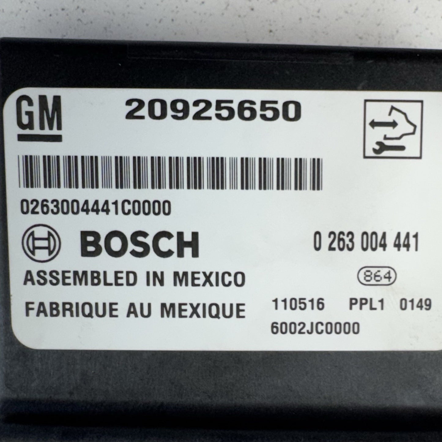 10-15 Chevrolet Camaro Parking Park Assist Control Module 20925650 OEM