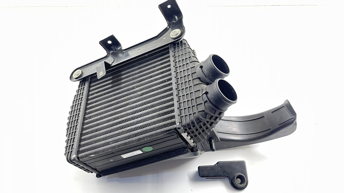 14-17 MASERATI GHIBLI DRIVER LEFT TURBO INTERCOOLER W/ DUCT 670009834 OEM