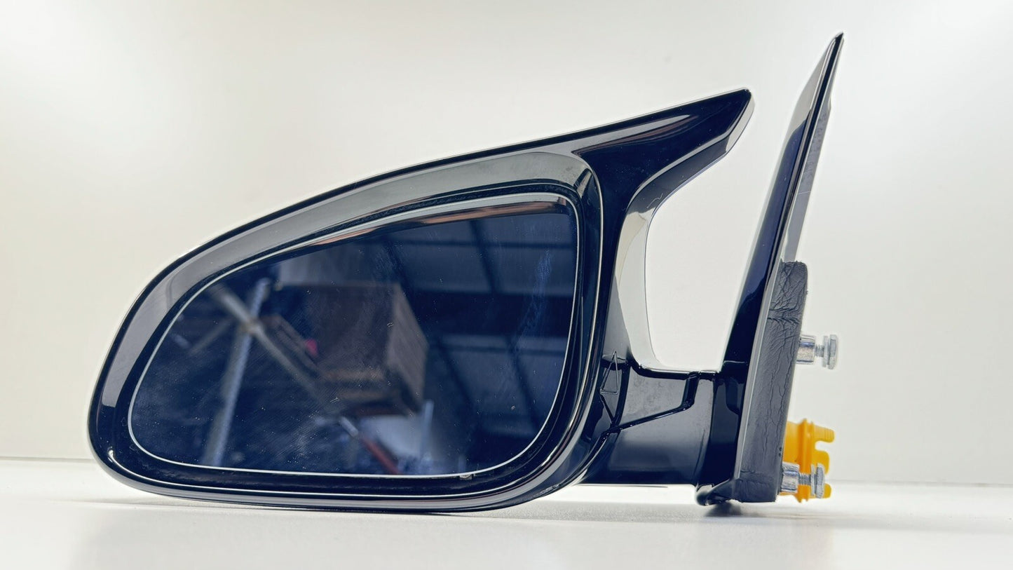 15-20 BMW M4 F82 Driver Left Door Mirror W/ Blind Spot San Marino Blue OEM