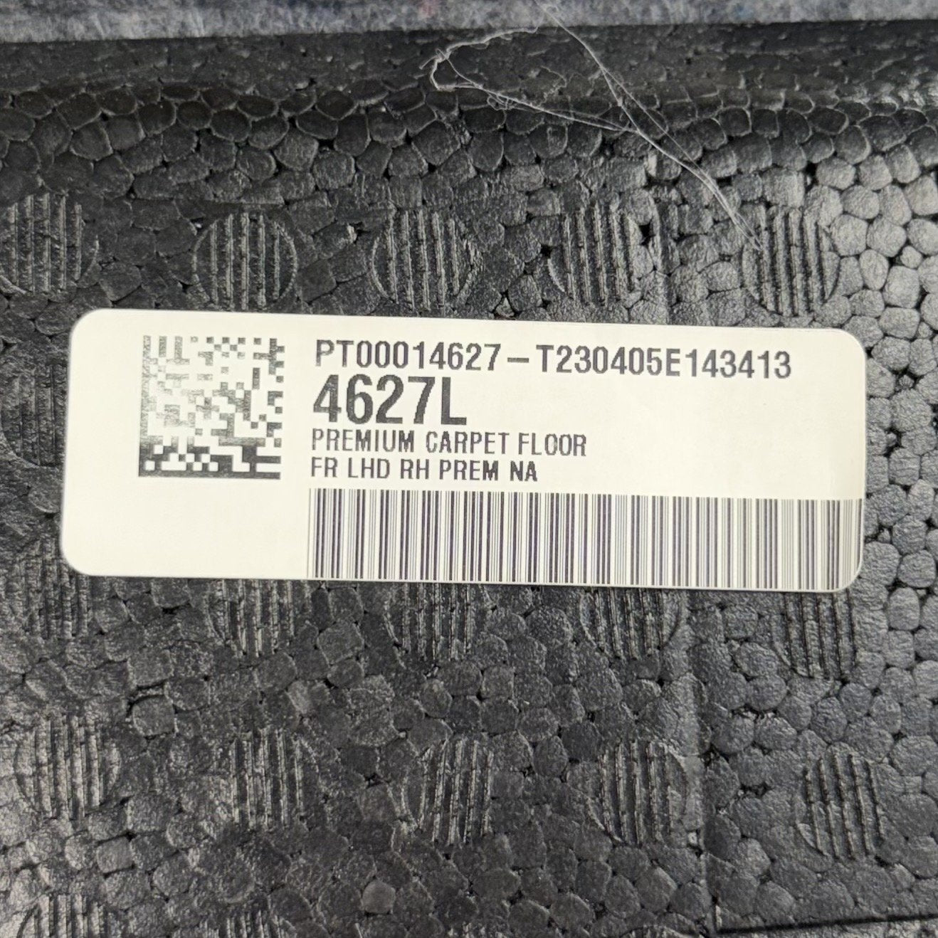 2022-2024 Rivian R1S Interior Floor Carpet Complete Set Black OEM