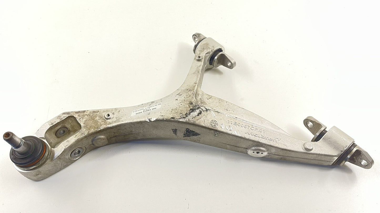 15-17 MCLAREN 650S DRIVER LEFT FRONT LOWER CONTROL ARM 11B0067CP OEM