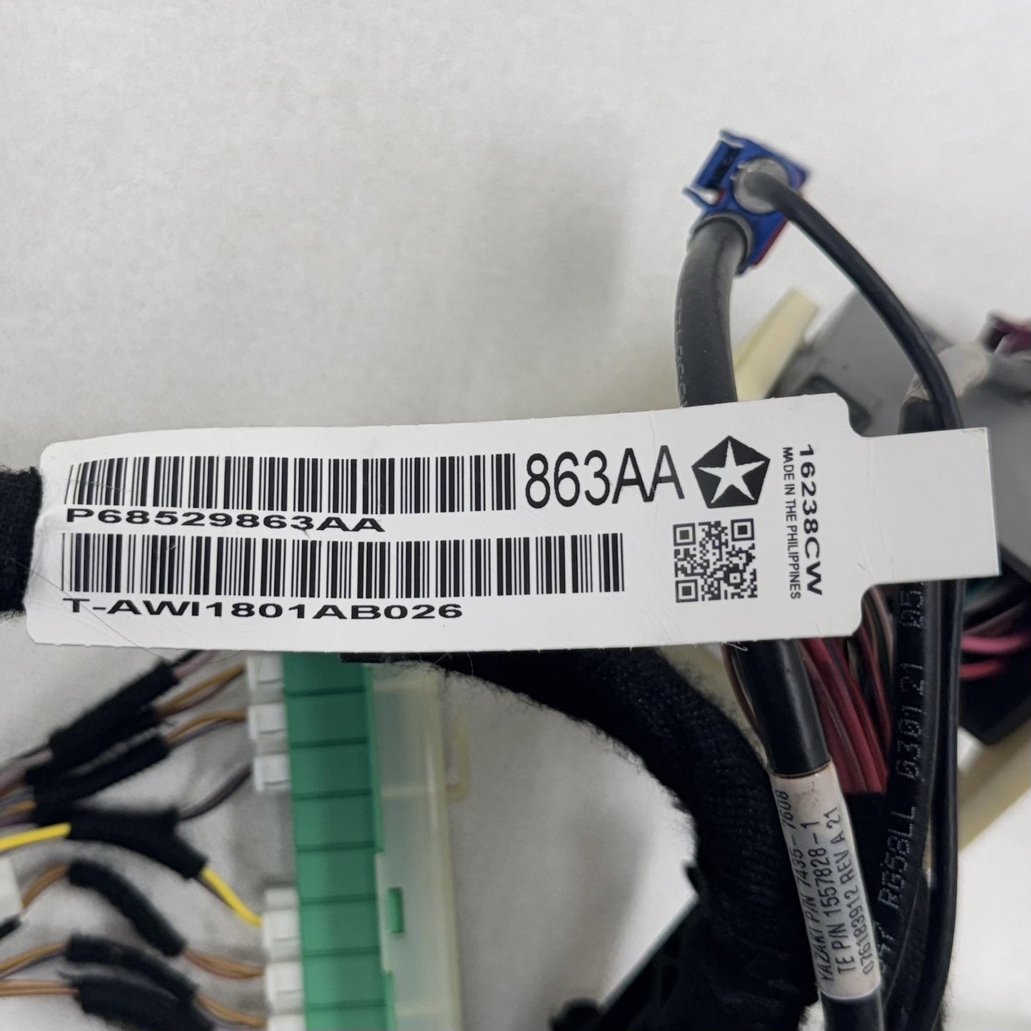 2021 DODGE CHALLENGER DASHBOARD INSTRUMENT PANEL WIRE HARNESS 68529863AA OEM