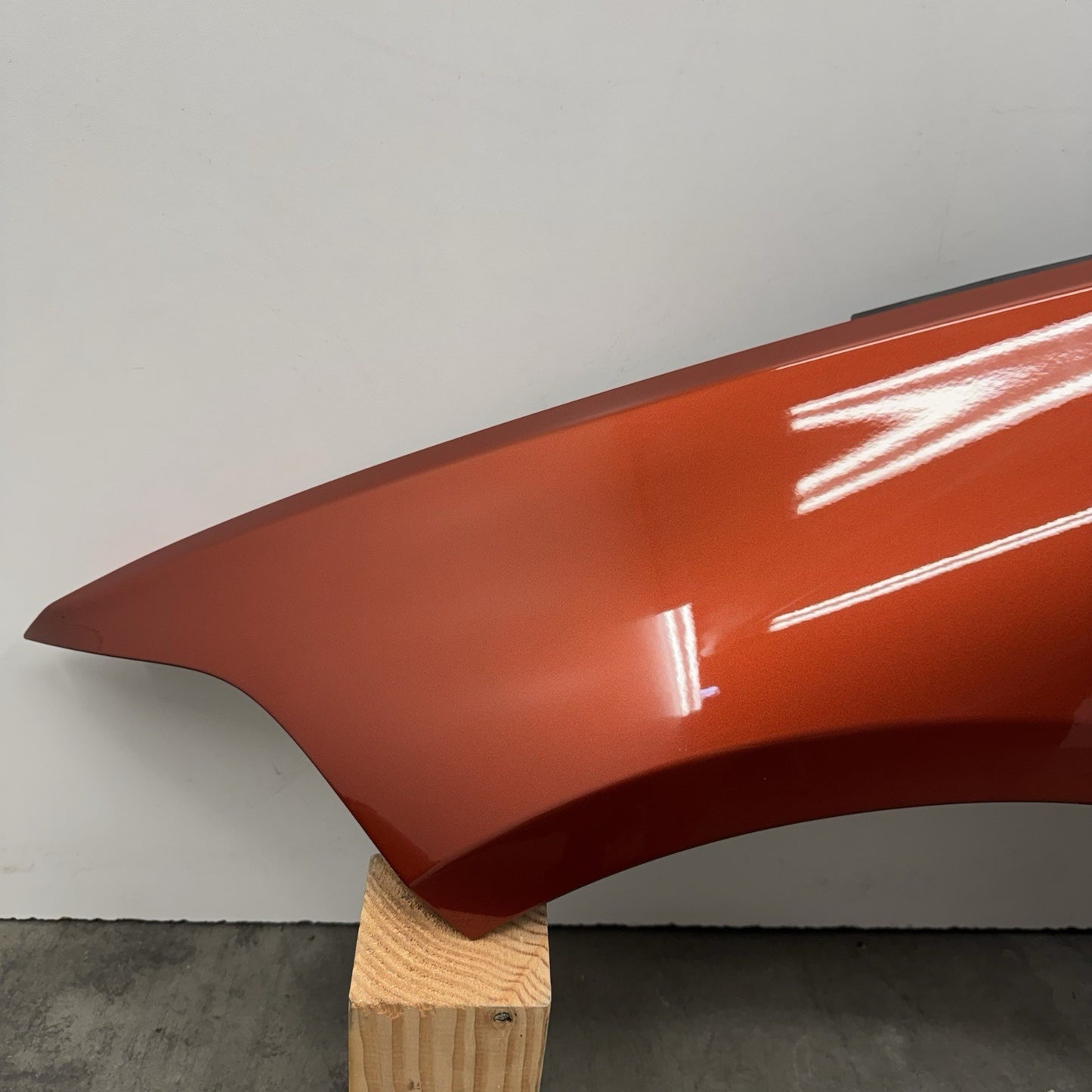 16-21 BMW M2 F87 Driver Left Front Fender Panel W/ Emblem Sunset Orange OEM