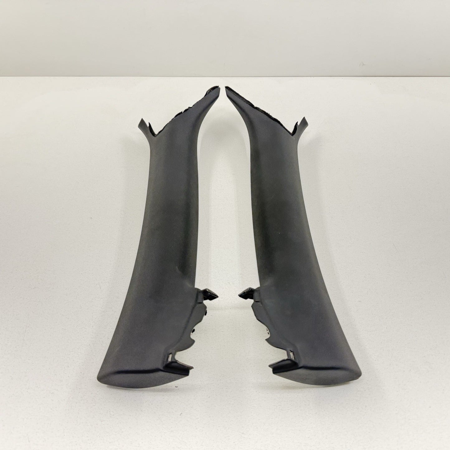 08-15 Audi TT Convertible Front A Pillar Trim Pair Left & Right Black OEM
