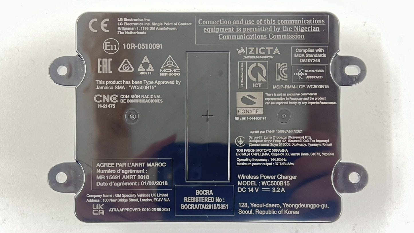 22-24 CADILLAC CT5 V BLACKWING CENTER CONSOLE WIRELESS CHARGE PHONE CHARGING OEM