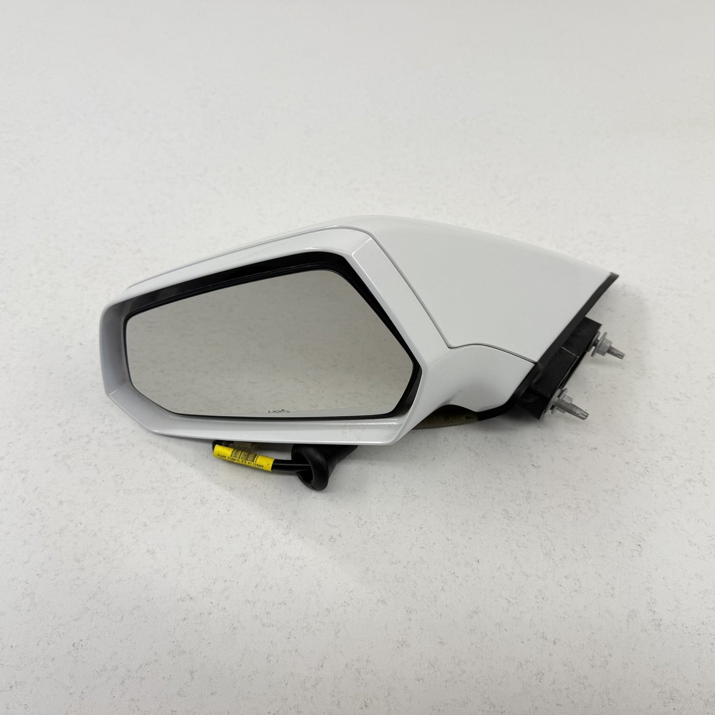 2010-2015 Chevrolet Camaro Driver Left Door Mirror Side View White OEM