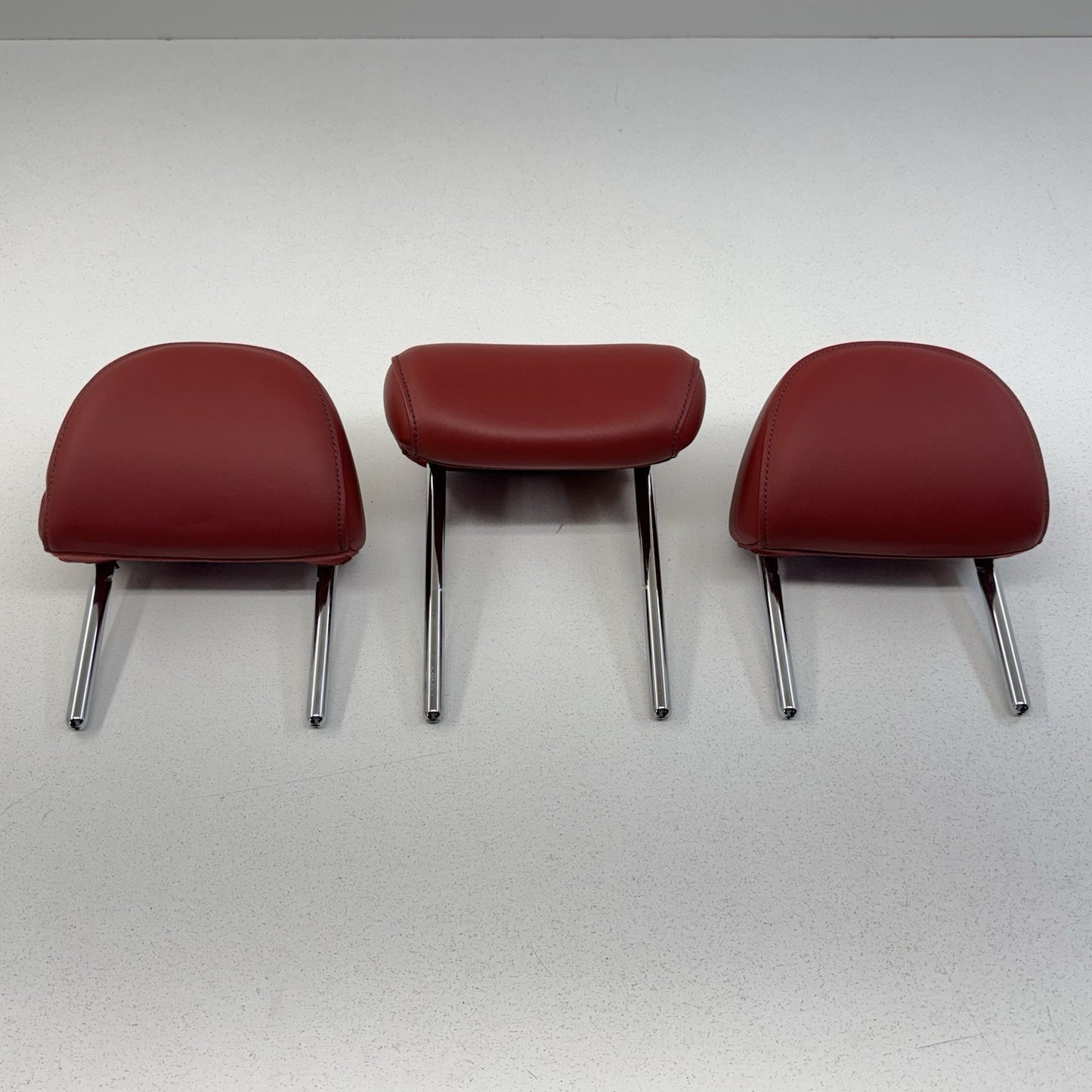 18-25 Audi S5 Sportback Rear Seat Headrest Head Rest Set Magma Red OEM