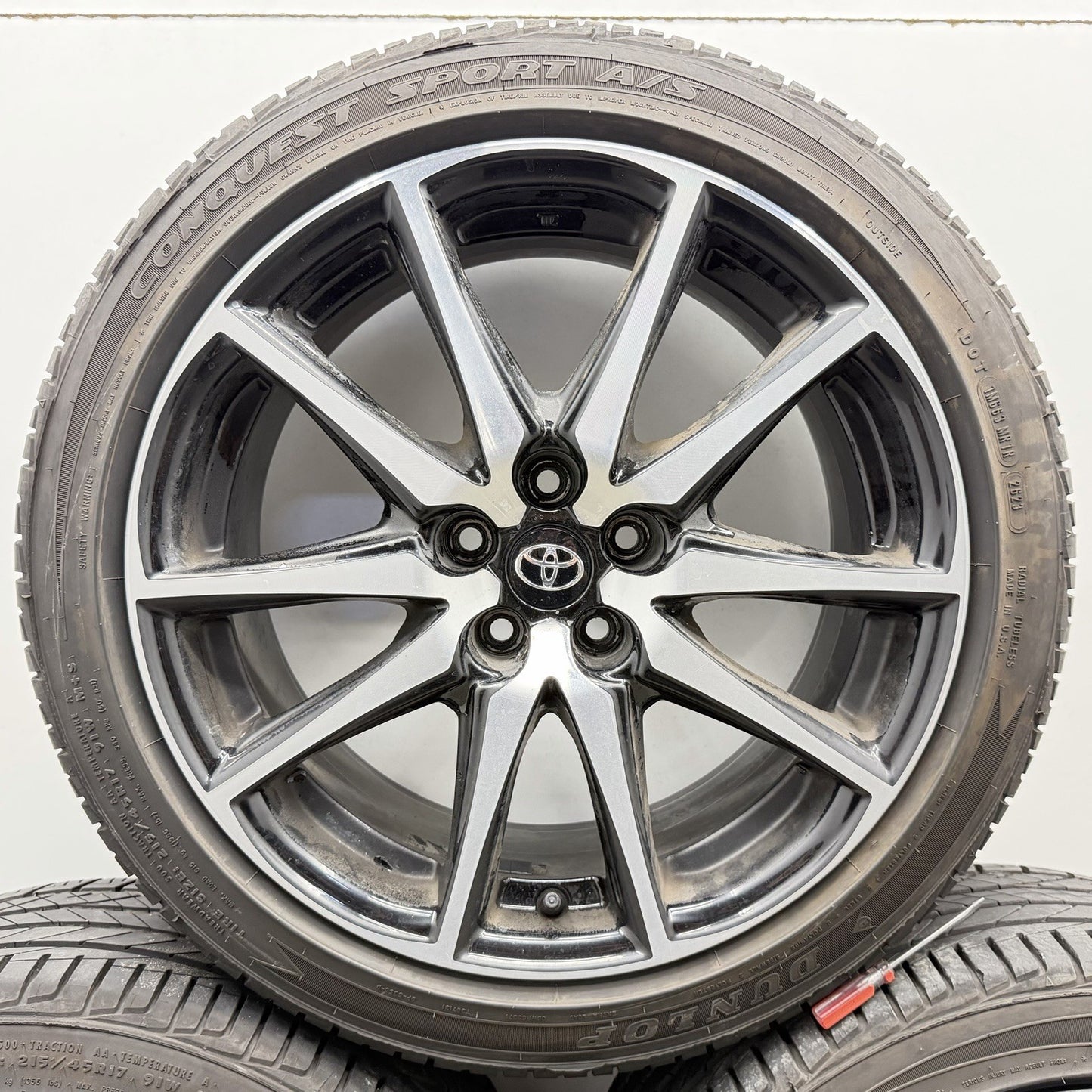 22-26 Toyota GR86 Base Wheel Set Rim With Tire 17â 17x7.5 +48 Offset Factory OEM