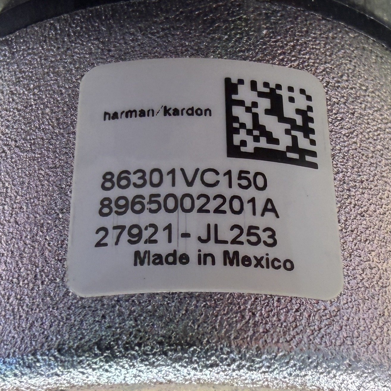 2022-2026 Subaru WRX Harman Kardon Rear Subwoofer Speaker 86301VC150 OEM