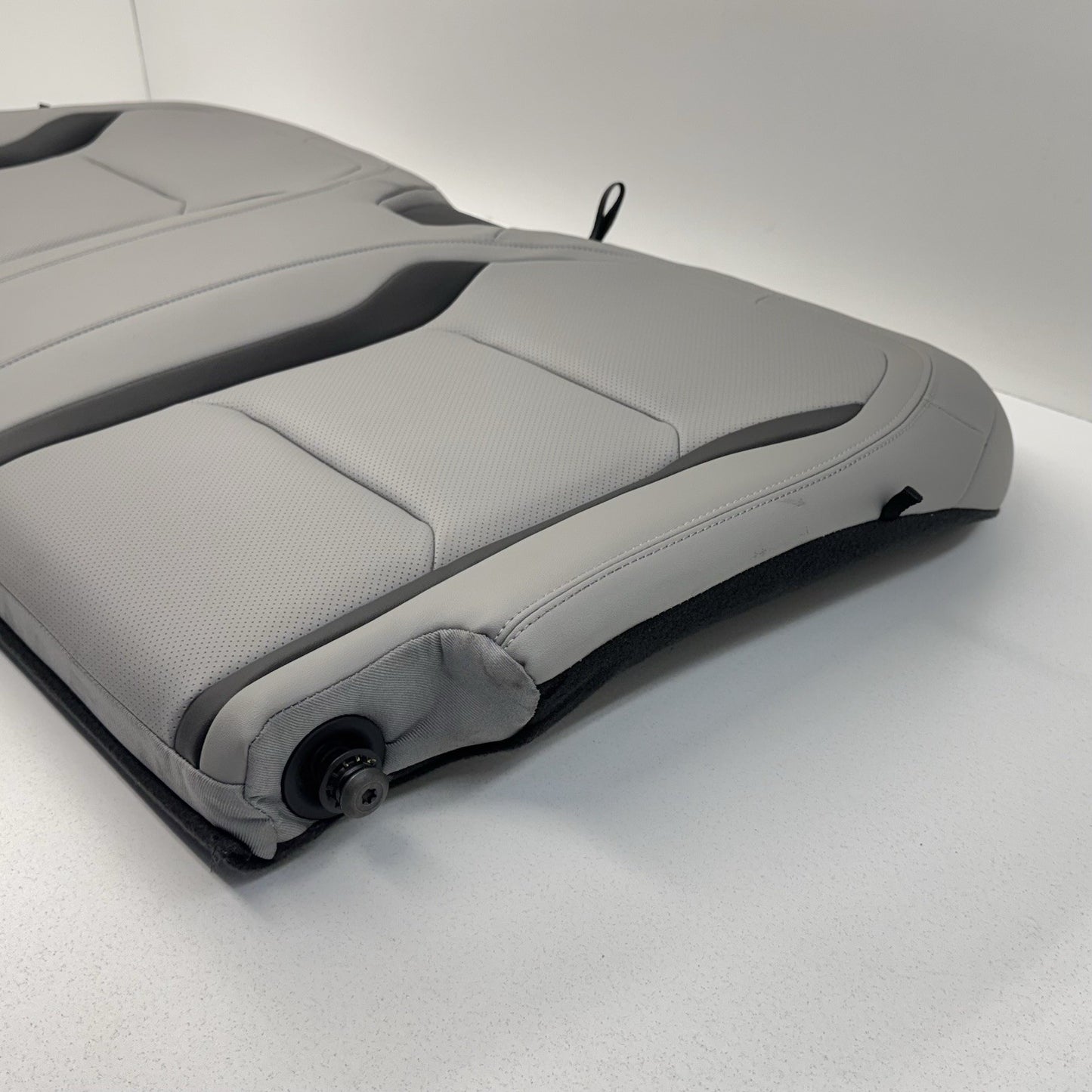 16-24 Chevrolet Camaro Coupe Rear Seat Set Upper Lower Cushion Gray Leather OEM