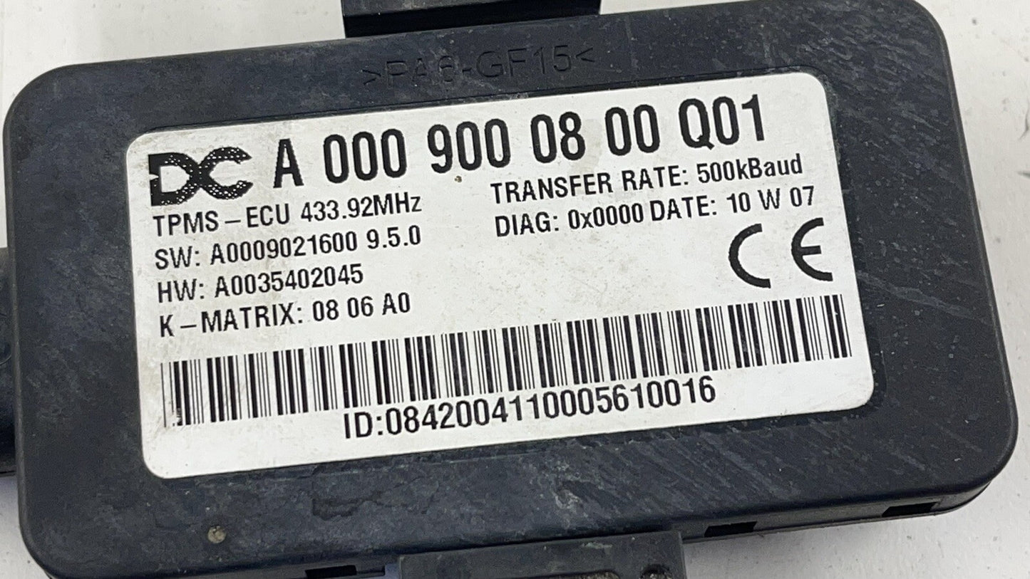 07-13 MERCEDES BENZ S550 W221 TIRE PRESSURE MONITOR MODULE TPMS 0009000800 OEM