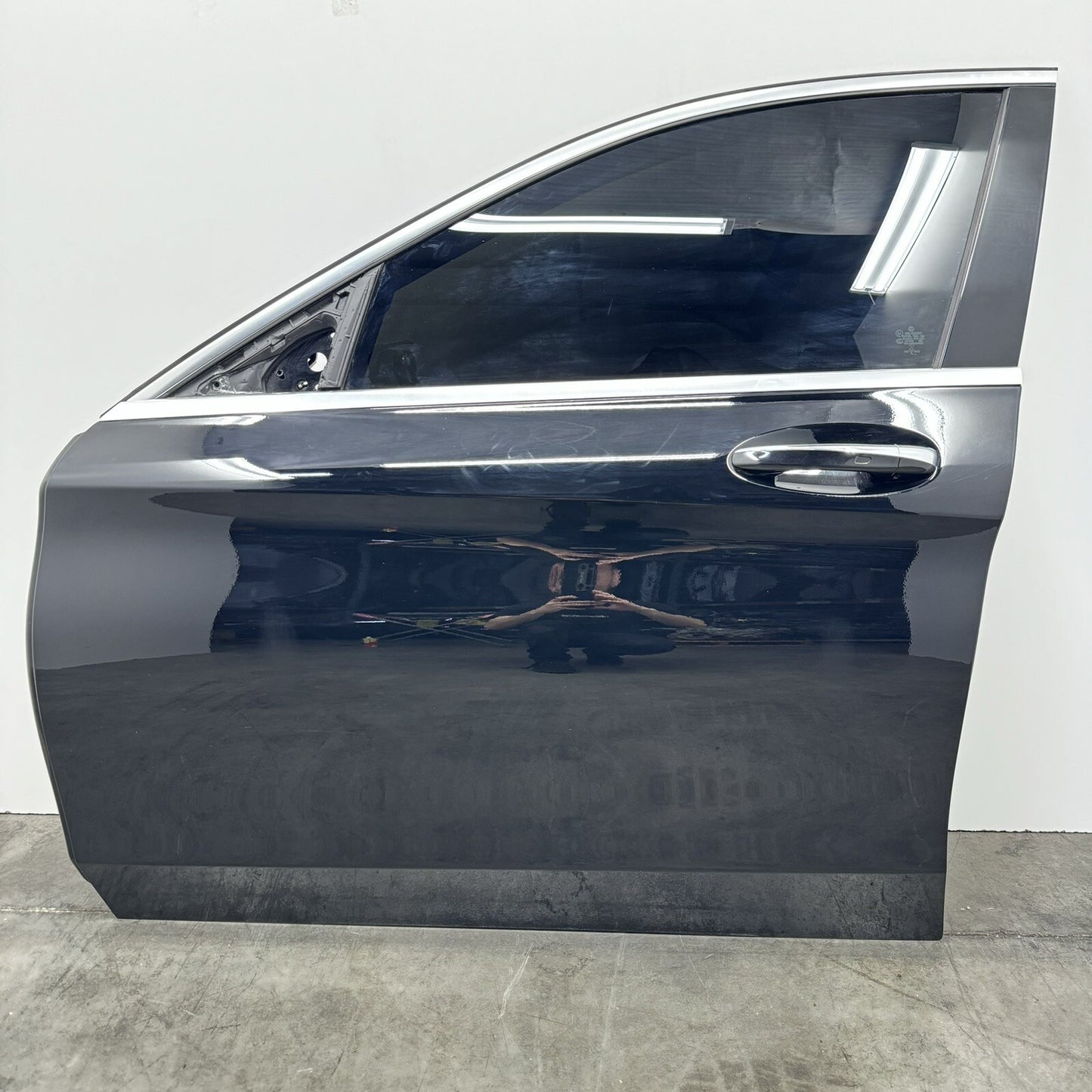 15-20 Mercedes W205 C63 Driver Left Front Door Shell Complete Black OEM