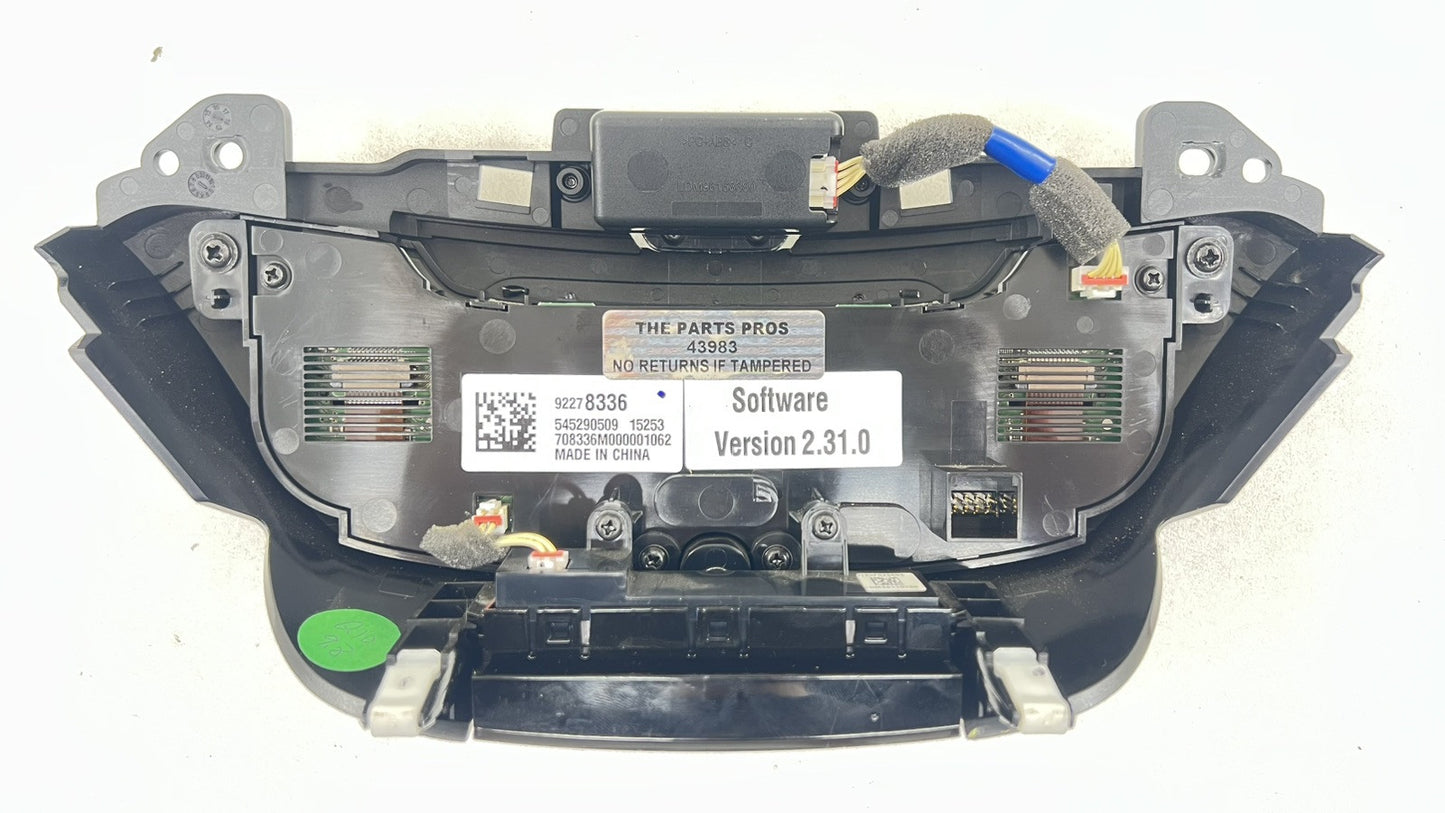 16-17 CHEVY SS SEDAN AC AIR TEMPERATURE CLIMATE CONTROL SWITCH 92278336 OEM