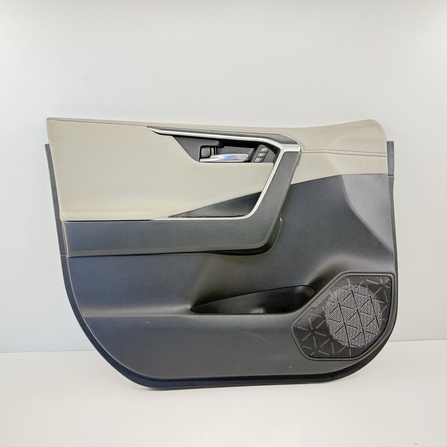 19-25 Toyota RAV4 Driver Left Front Door Panel Interior Trim Gray Leather OEM