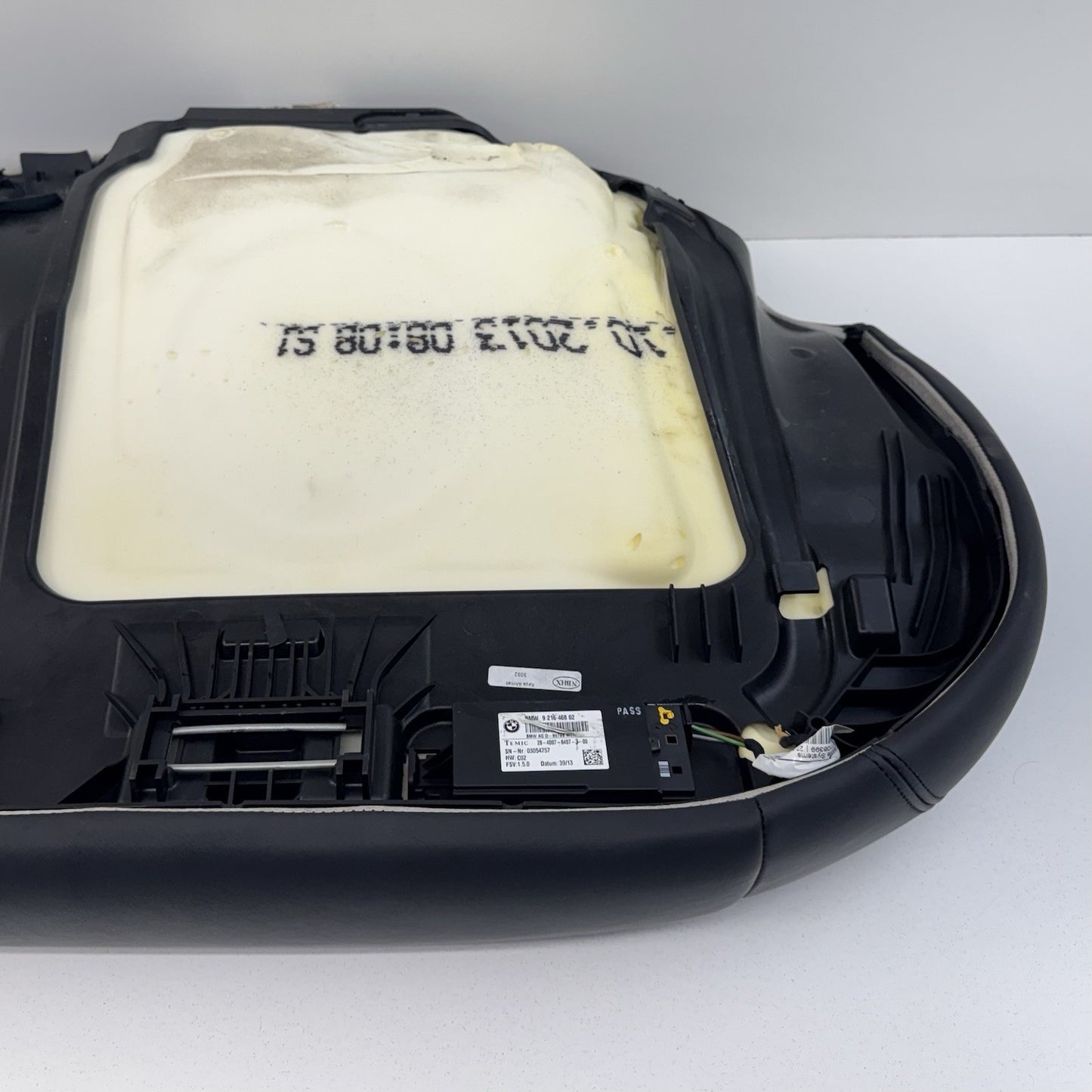 12-16 BMW M5 F10 Rear Lower Bottom Seat Cushion Cover Leather Black OEM